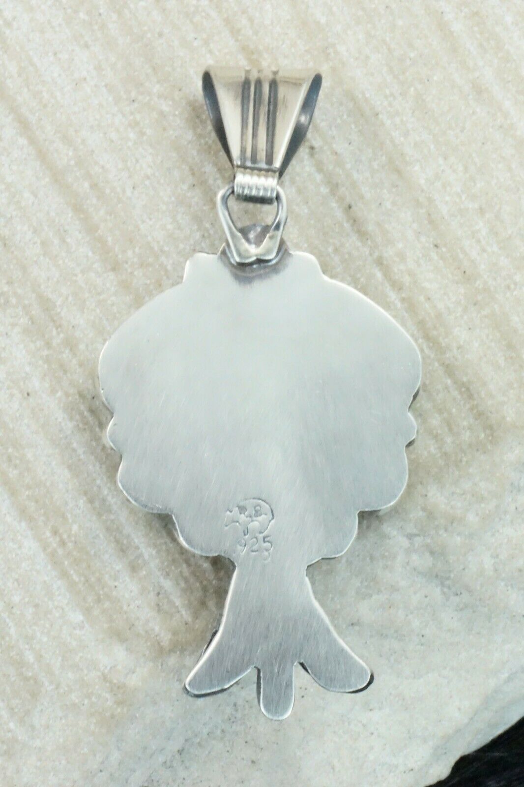 Turquoise and Sterling Silver Pendant - Bobby Platero