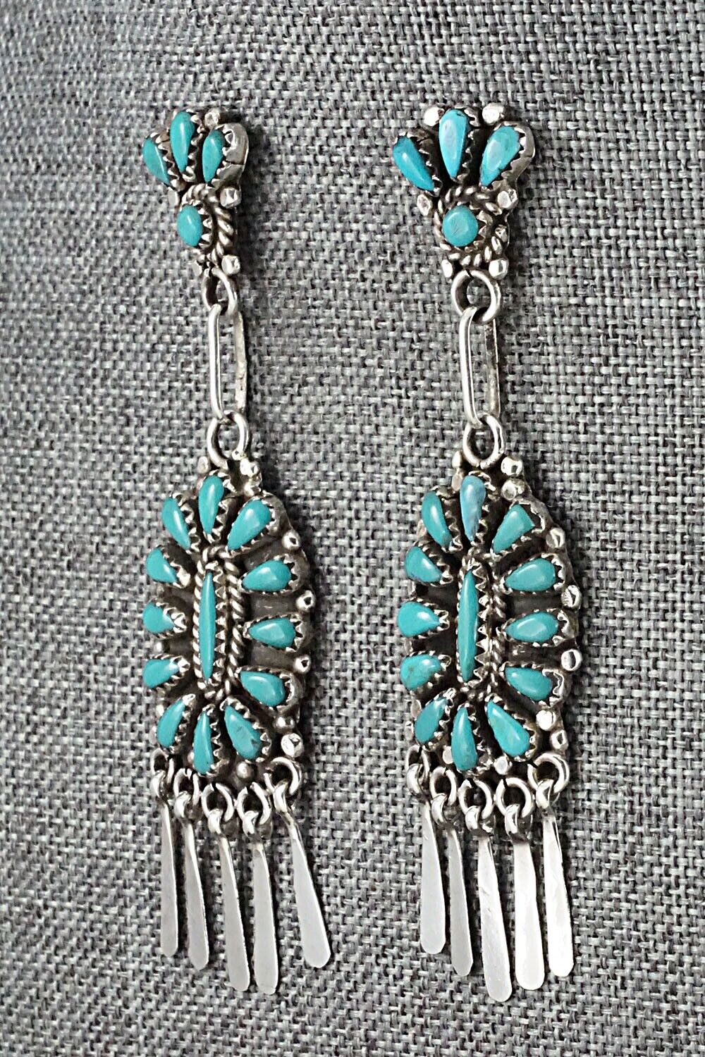 Turquoise & Sterling Silver Earrings - George Gasper