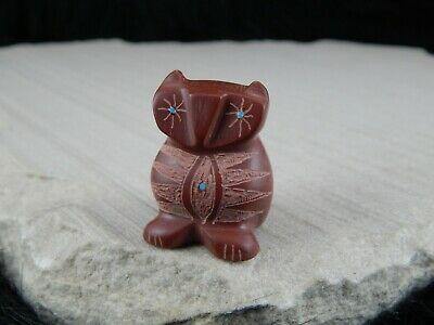 Owl Zuni Fetish Carving - Brandon Phillips - High Lonesome Trading