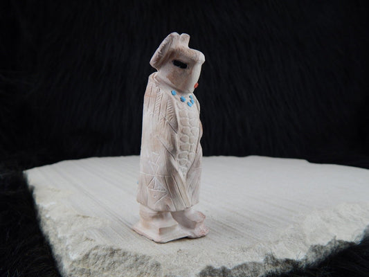 Corn Maiden Zuni Fetish Carving - Derrick Kaamasee - High Lonesome Trading