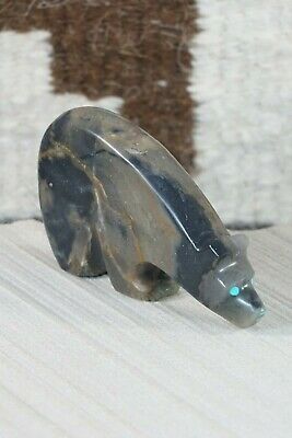 Bear Zuni Fetish Carving - Donovan Laiwakete - High Lonesome Trading