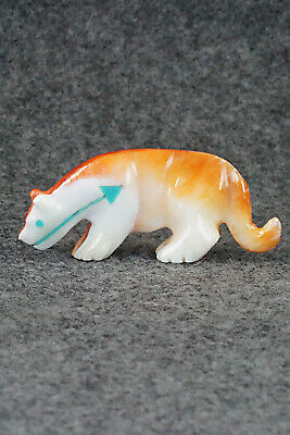 Mountain Lion Zuni Fetish Carving - Andres Quandelacy