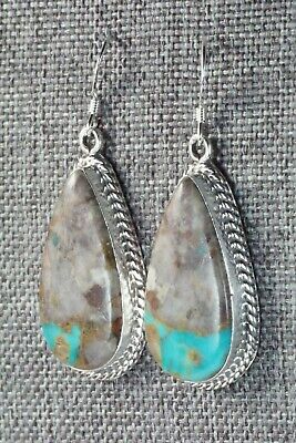 Turquoise & Sterling Silver Earrings - Isabelle Yazzie