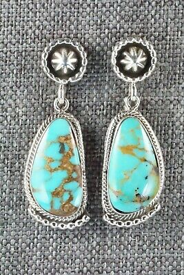 Turquoise & Sterling Silver Earrings - Verley Betone
