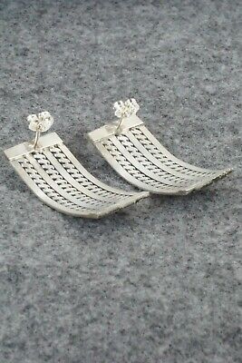 Sterling Silver Earrings - Phillip Tsosie