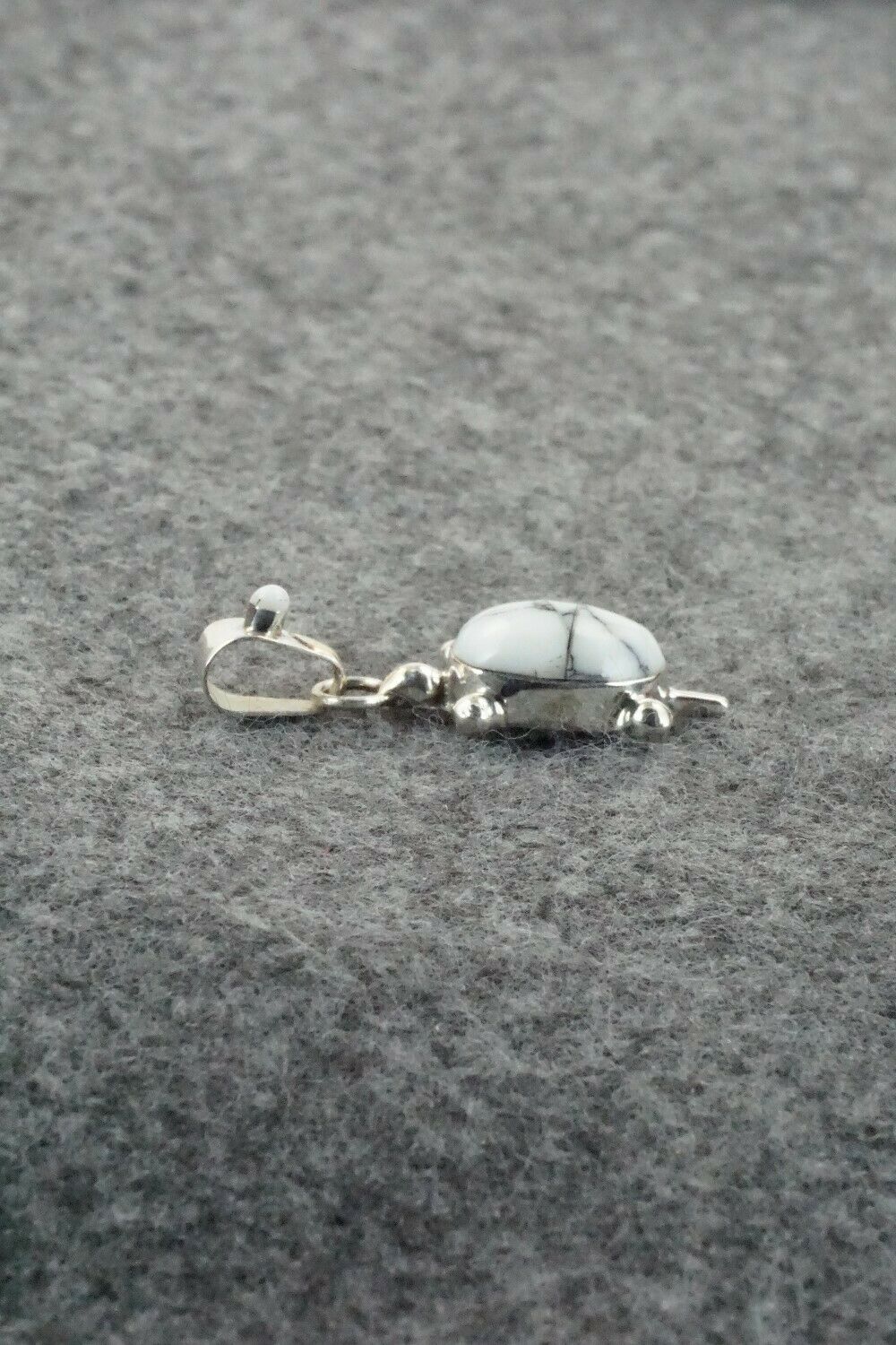 Howlite & Sterling Silver Inlay Pendant - Bryan Sandoval