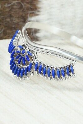 Lapis & Sterling Silver Bracelet - Stewart Nakatewa