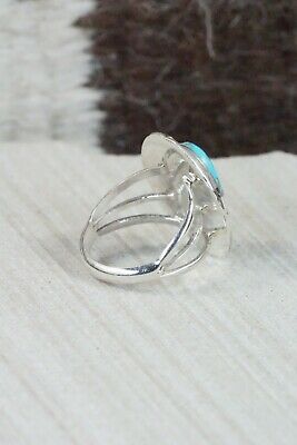 Turquoise & Sterling Silver Ring - Samuel Yellowhair - 7.5