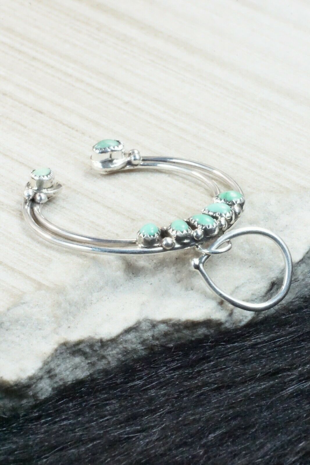 Turquoise & Sterling Silver Pendant - Priscilla Reeder