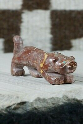 Mountain Lion Zuni Fetish Carving - Cody Nastacio - High Lonesome Trading