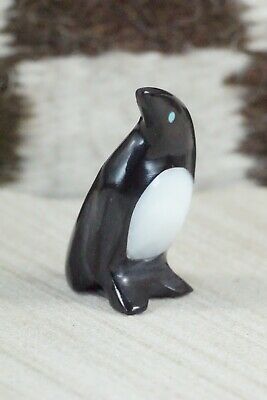 Penguin Zuni Fetish Carving - Calvert Bowannie