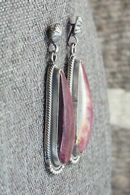 Spiny Oyster & Sterling Silver Earrings - Annie Spencer