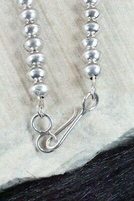 Sterling Silver Navajo Pearl Necklace - Preston Haley - High Lonesome Trading