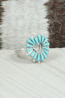 Turquoise & Sterling Silver Ring - Rebecca B. Laate - Size 8.25