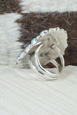 Turquoise and Sterling Silver Ring - Justina Wilson - Size 6