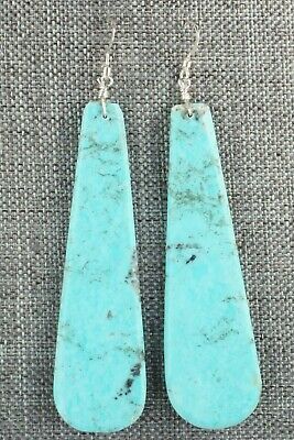 Turquoise & Sterling Silver Earrings - Lupe Lovato