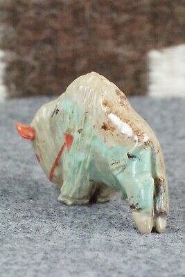 Buffalo Zuni Fetish Carving - Andres Quandelacy