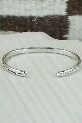 Navajo Sterling Silver Bracelet - Elaine Tahe