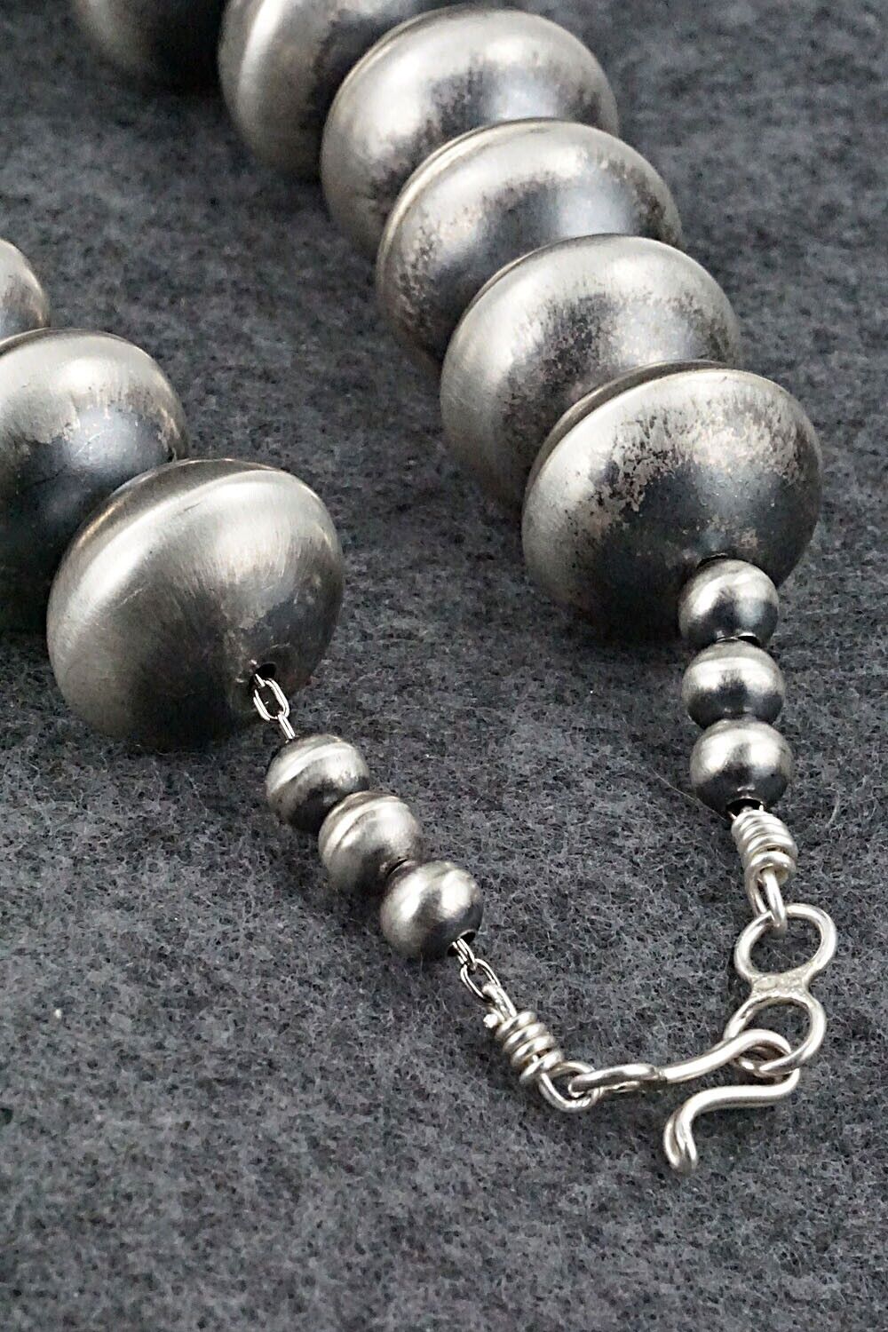Sterling Silver Navajo Pearl Necklace - Jan Mariano