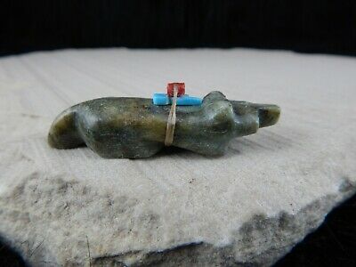 Badger Zuni Fetish Carving - Elroy Pablito - High Lonesome Trading