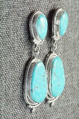 Turquoise & Sterling Silver Earrings - Verley Betone