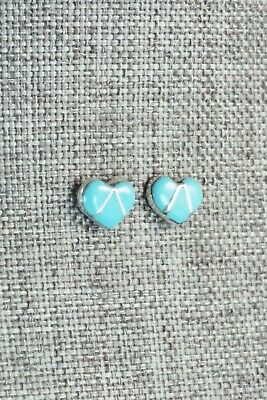 Turquoise & Sterling Silver Earrings - Sara Halusewa