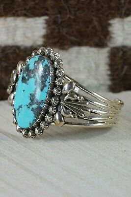 Navajo Turquoise & Sterling Silver Bracelet - Jimson Belin - High Lonesome Trading