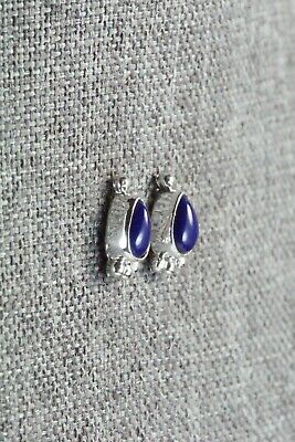 Lapis & Sterling Silver Earrings - Bertha Shorty