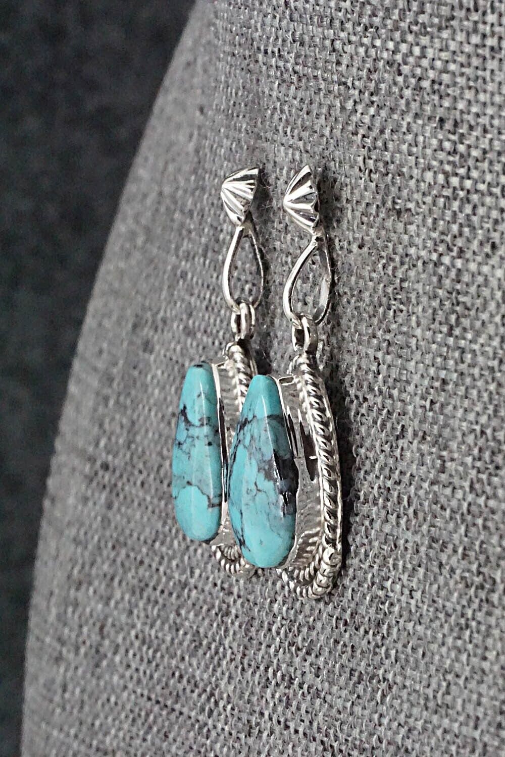 Turquoise and Sterling Silver Earrings - Sharon McCarthy