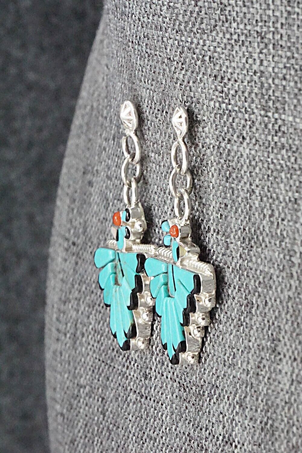Multi Stone & Sterling Silver Earrings - Michelle Peina