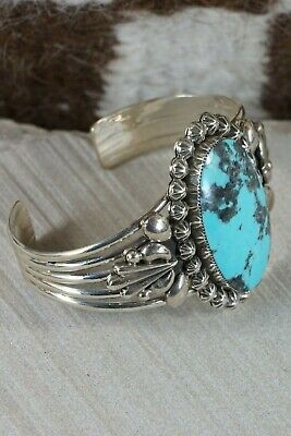 Navajo Turquoise & Sterling Silver Bracelet - Jimson Belin - High Lonesome Trading