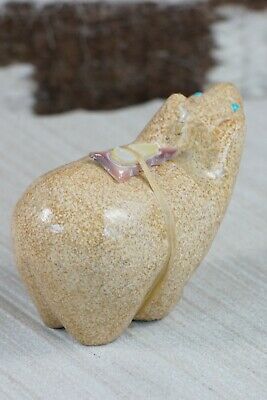 Bear Zuni Fetish Carving - Delvin Leekya - High Lonesome Trading
