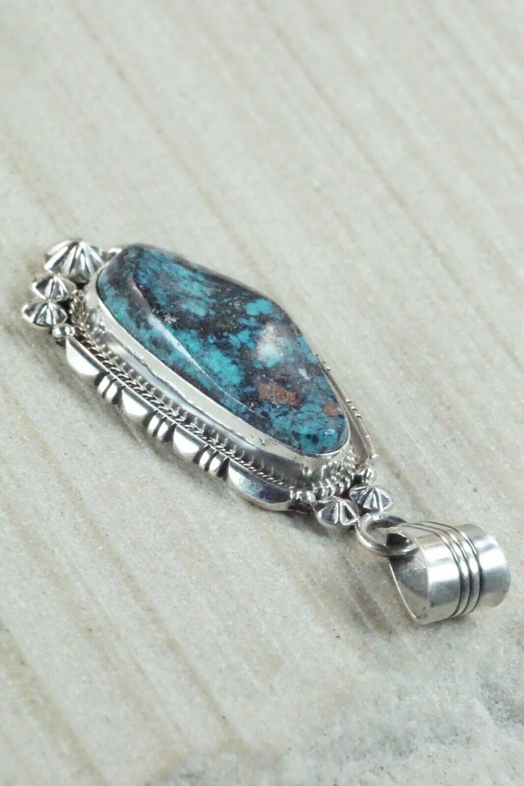 Turquoise & Sterling Silver Pendant - Daniel Benally