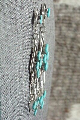 Turquoise & Sterling Silver Earrings - Priscilla Chavez
