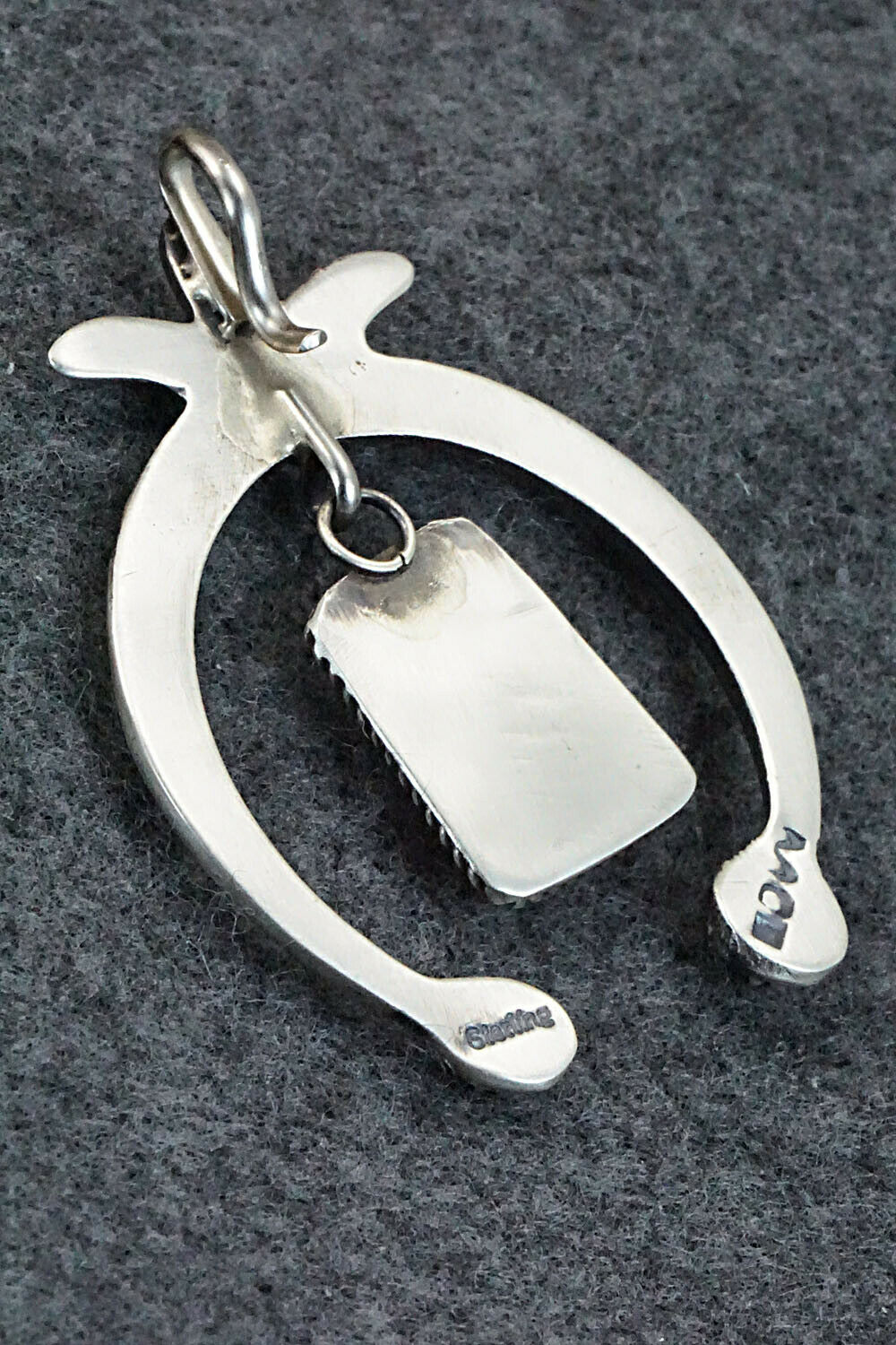 Spiny Oyster and Sterling Silver Naja Pendant - Martha Cayatineto