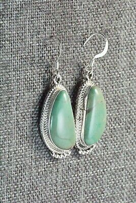 Turquoise & Sterling Silver Earrings - Lee Shorty