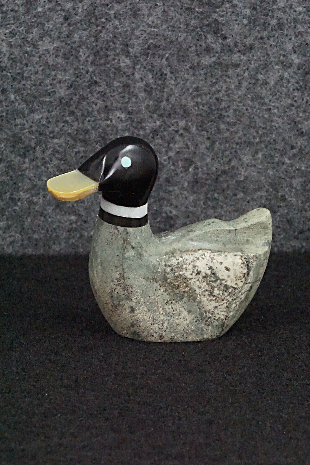 Duck Zuni Fetish Carving - Justin Natewa