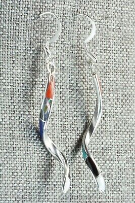 Multi Stone & Sterling Silver Earrings - Ira Johnson