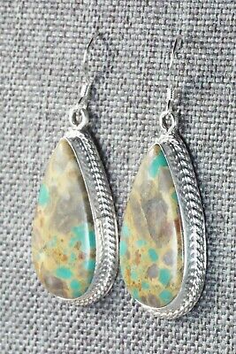 Turquoise & Sterling Silver Earrings - Isabelle Yazzie