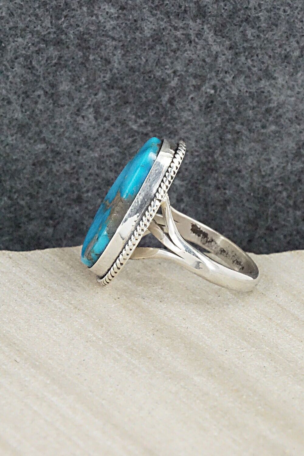 Turquoise & Sterling Silver Ring - Alice Rose Saunders - Size 7.25