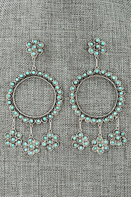 Turquoise & Sterling Silver Earrings - Waylon Johnson