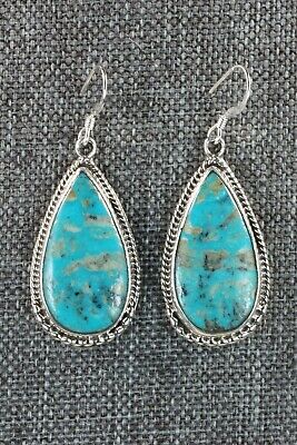 Navajo Turquoise & Sterling Silver Earrings - Sharon McCarthy