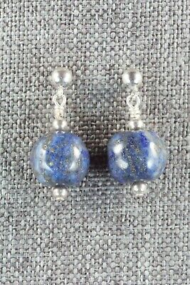 Lapis & Sterling Silver Earrings - Navajo