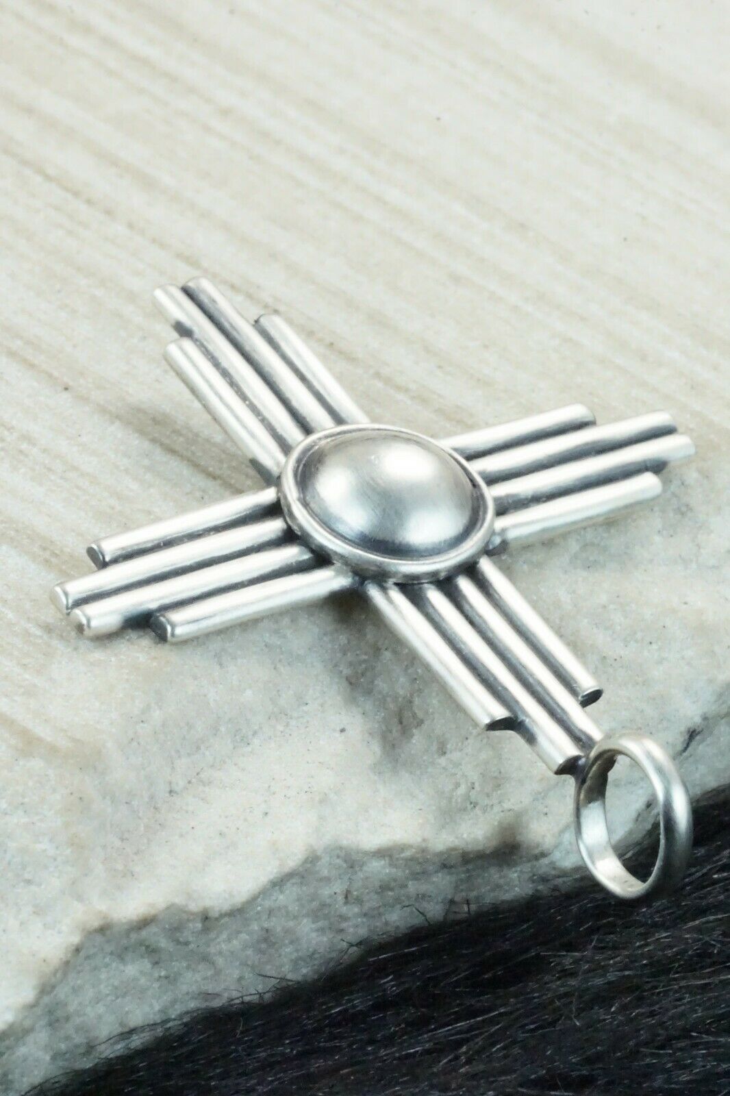 Sterling Silver Zia Pendant - Akee Douglas