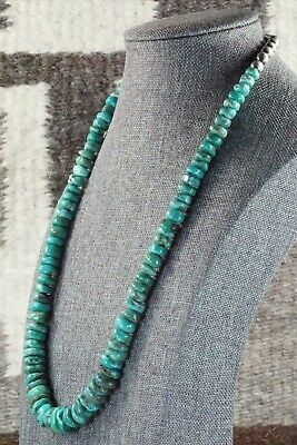 Turquoise & Sterling Silver Necklace - Navajo