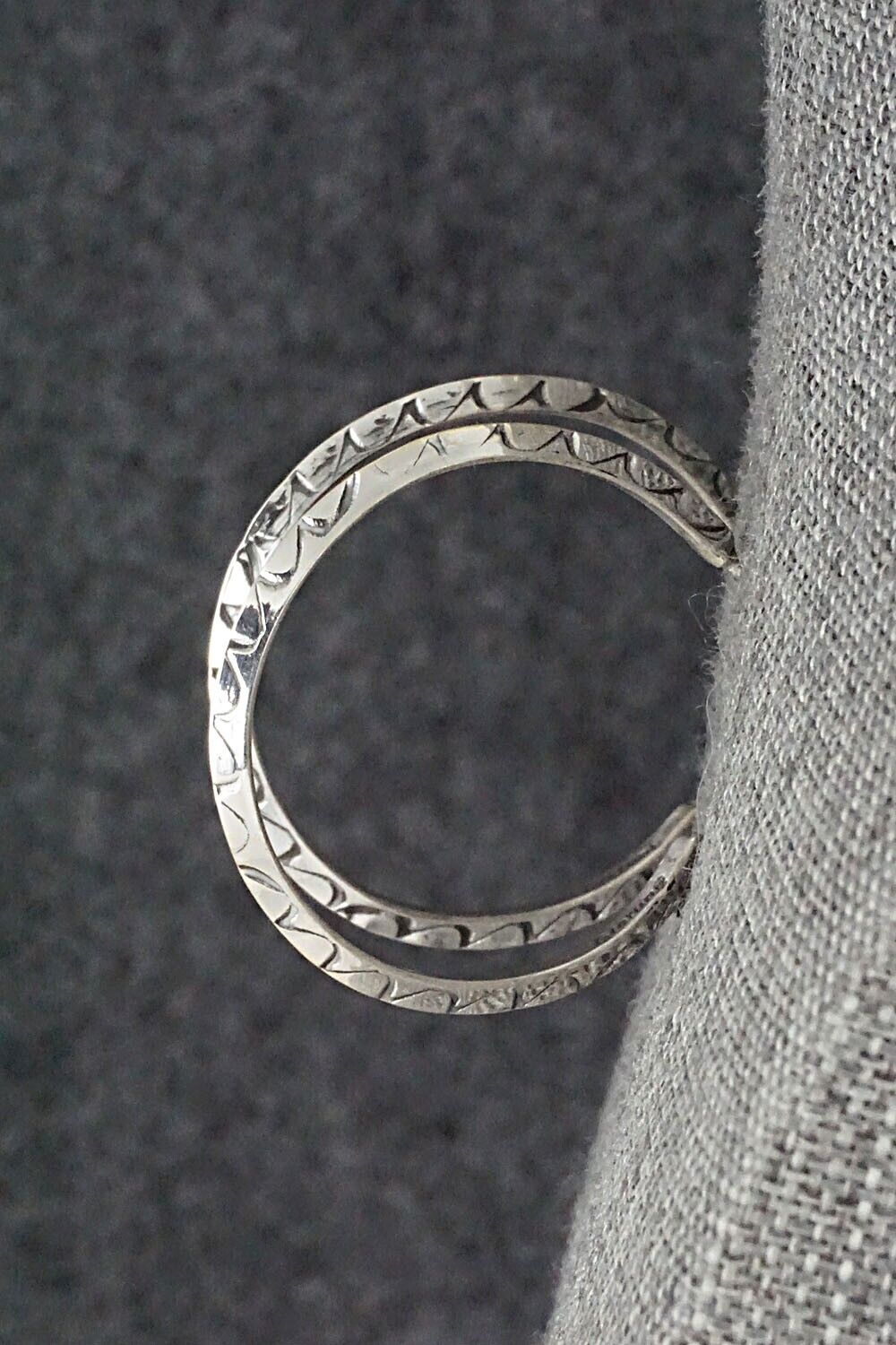 Sterling Silver Hoop Earrings - Elaine Tahe