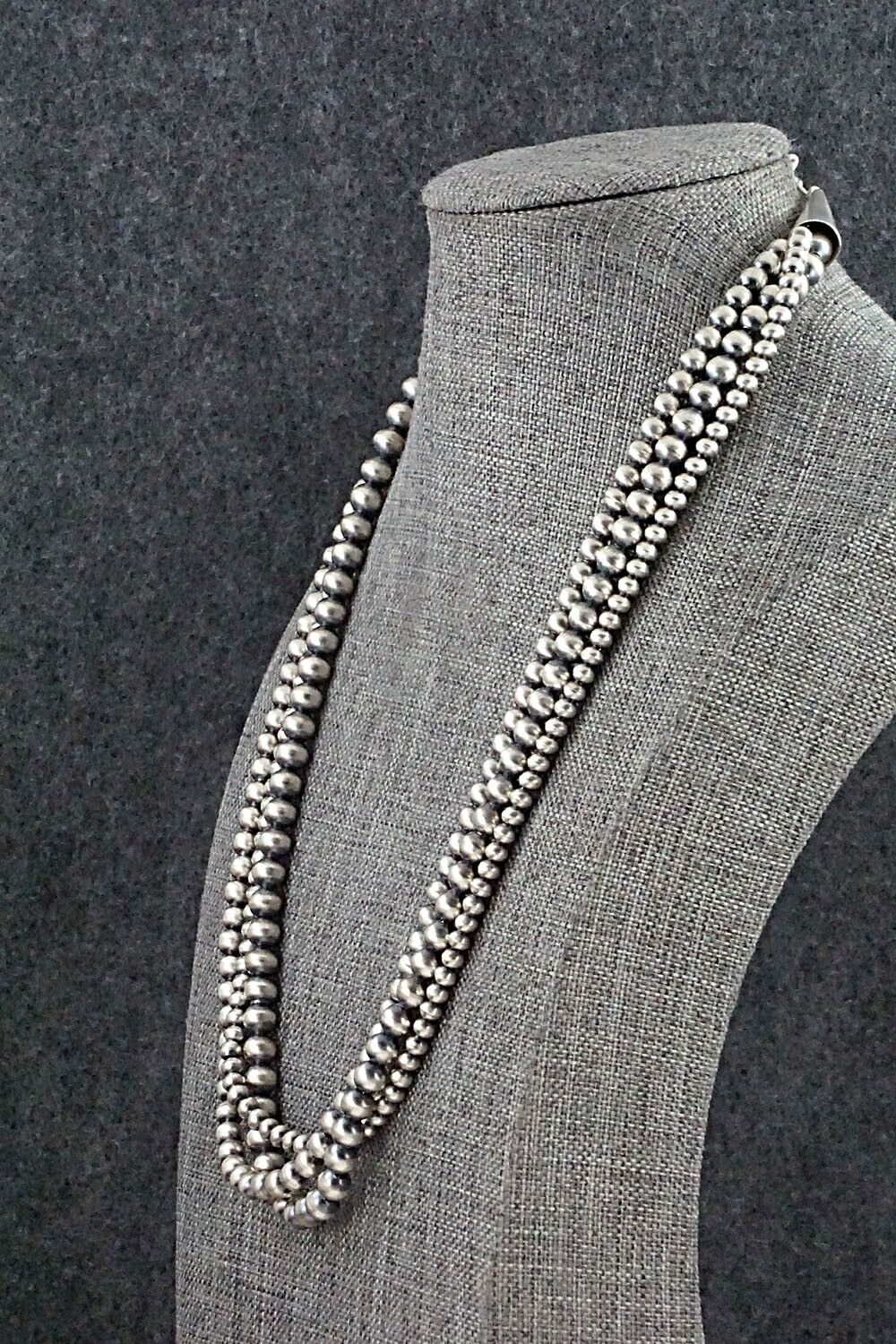 Sterling Silver Navajo Pearl Necklace - Jan Mariano