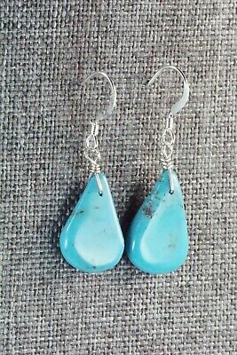 Turquoise & Sterling Silver Earrings - Navajo