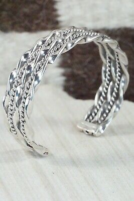 Navajo Sterling Silver Bracelet - Elaine Tahe