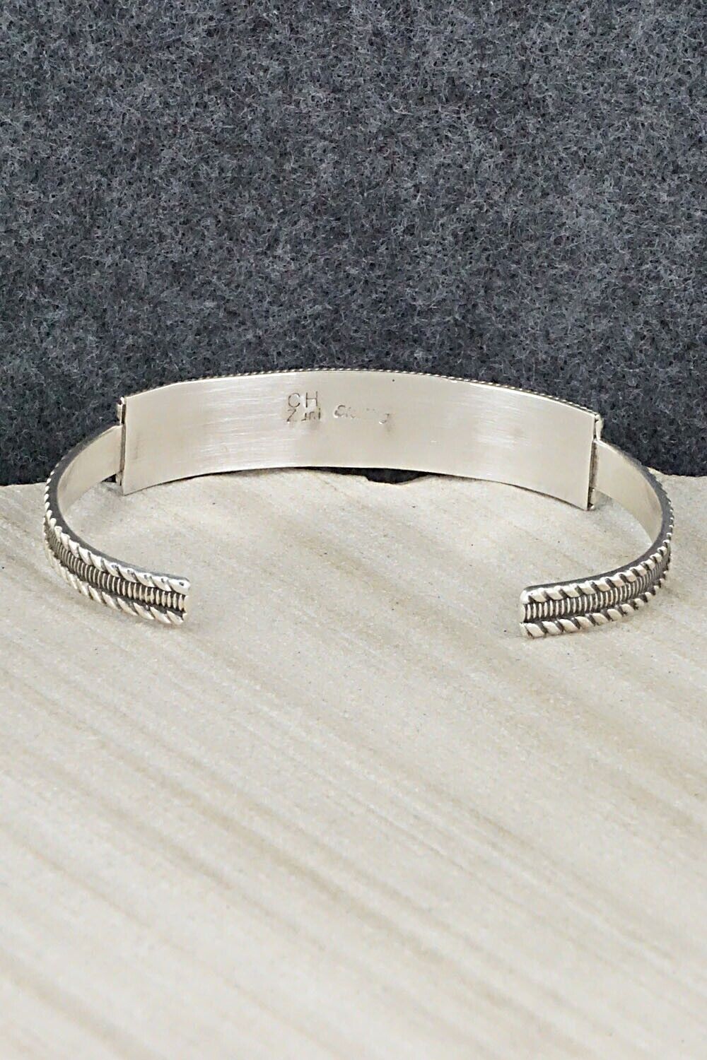 Turquoise & Sterling Silver Inlay Bracelet - Claudine Haloo